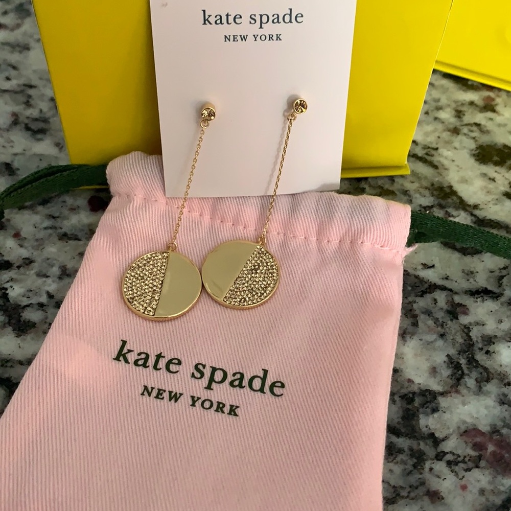 Kate Spade gold drop earrings